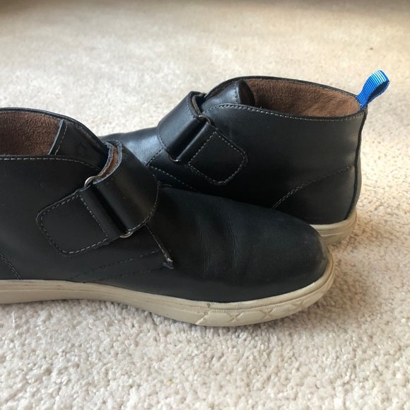 Boys Black Leather Shoes, Excellent Condition Sz 5 - Picture 5 of 6